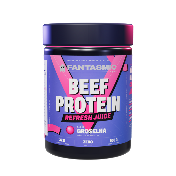 Pote Beef Protein Refresh Juice Groselha — frente