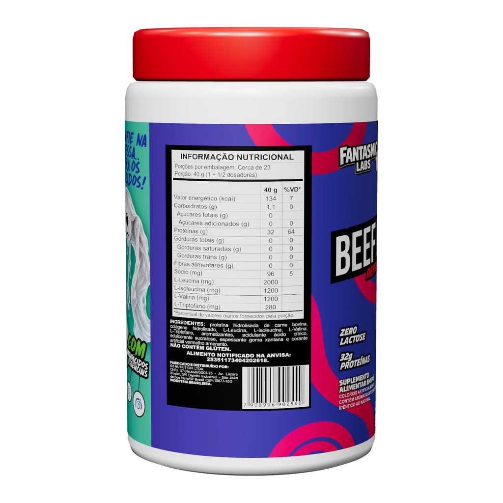 Tabela nutricional Beef Protein Groselha