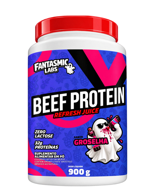 Beef Protein Refresh Juice Groselha, pote 900 g