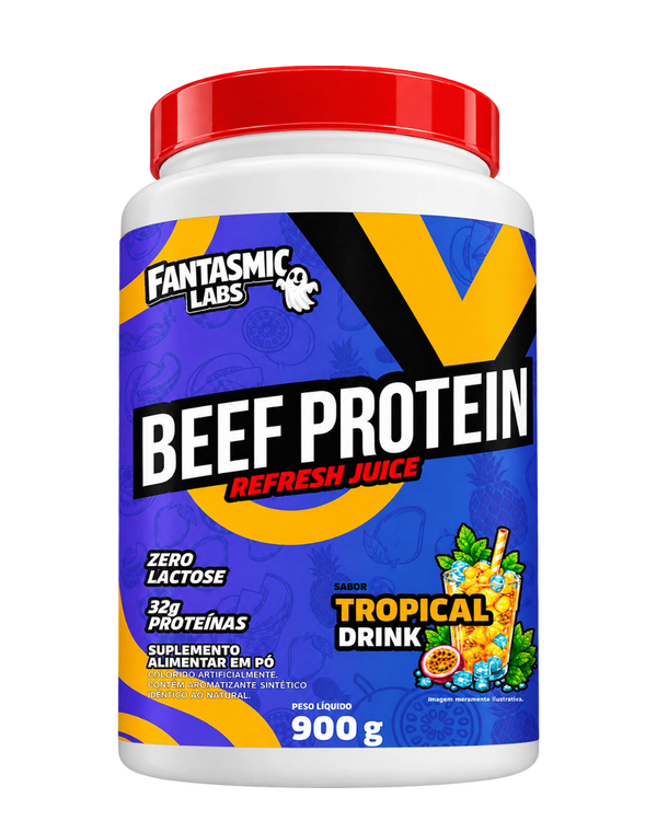 Beef Protein Refresh Juice Tropical Drink, pote 900 g