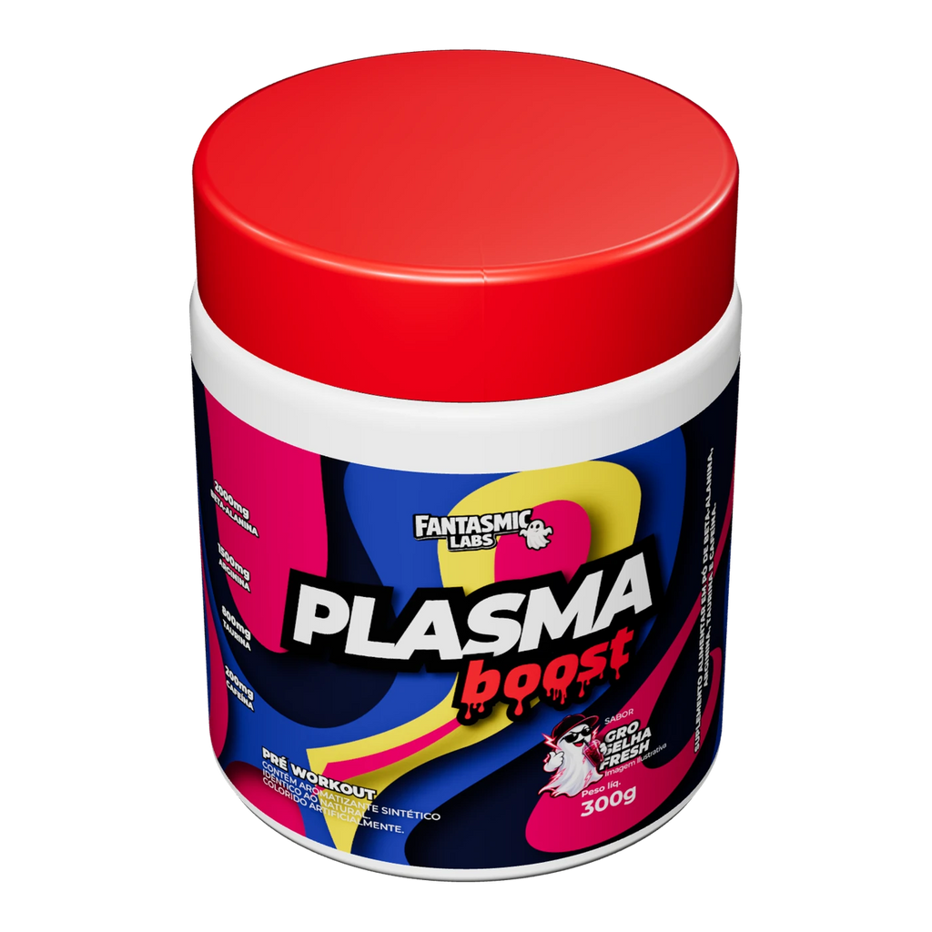 Pote Plasma Boost Groselha Fresh visto de cima