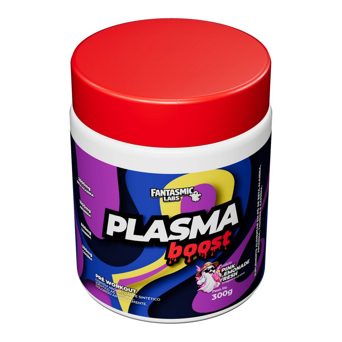 Pote Plasma Boost Pink Lemonade Fresh visto de cima